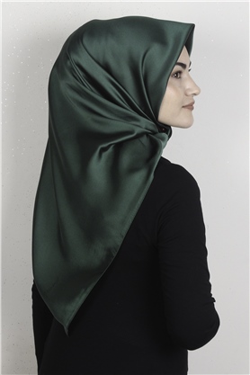 Piramit Düz Renk Eşarp 1340-64 Zümrüt