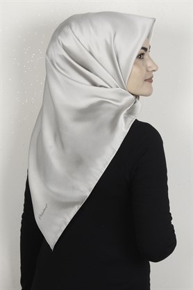 Piramit Düz Renk Eşarp 1340-67 Taş