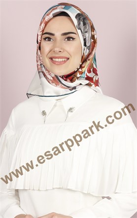 Piramit İpek Eşarp 1855-5