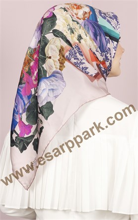 Piramit İpek Eşarp 1855-8