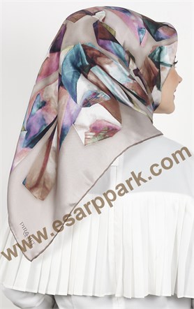 Piramit İpek Eşarp 1857-4