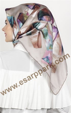 Piramit İpek Eşarp 1857-4