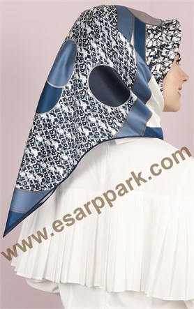 Piramit İpek Eşarp 1861-3