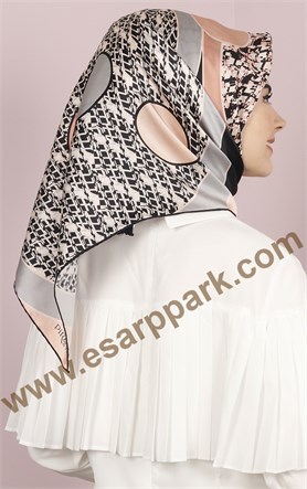 Piramit İpek Eşarp 1861-4