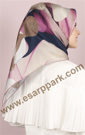 Piramit İpek Eşarp 1862-4