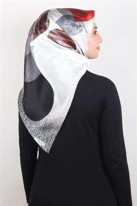 Piramit İpek Eşarp 1872-9