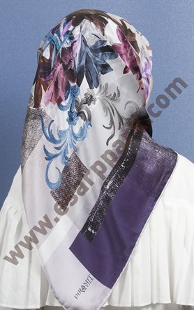 Piramit İpek Eşarp 1884-7