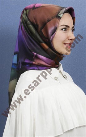 Piramit İpek Eşarp 1885-10