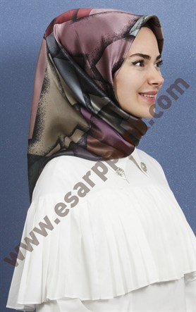 Piramit İpek Eşarp 1885-7