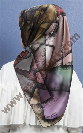 Piramit İpek Eşarp 1885-7