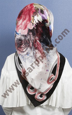 Piramit İpek Eşarp 1887-3