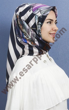 Piramit İpek Eşarp 1891-12