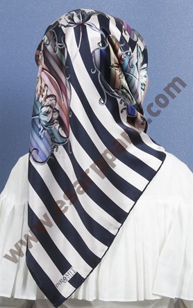 Piramit İpek Eşarp 1891-12