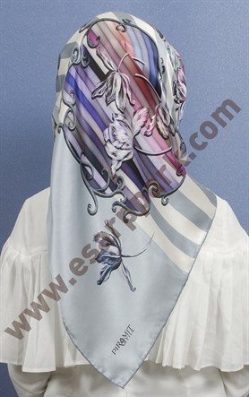 Piramit İpek Eşarp 1891-5