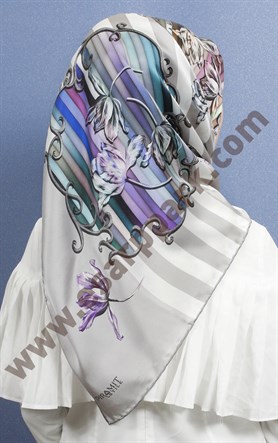 Piramit İpek Eşarp 1891-7