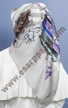 Piramit İpek Eşarp 1891-7