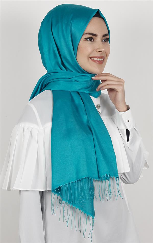 Piramit İpeksi Şal 2806-19 Mavi