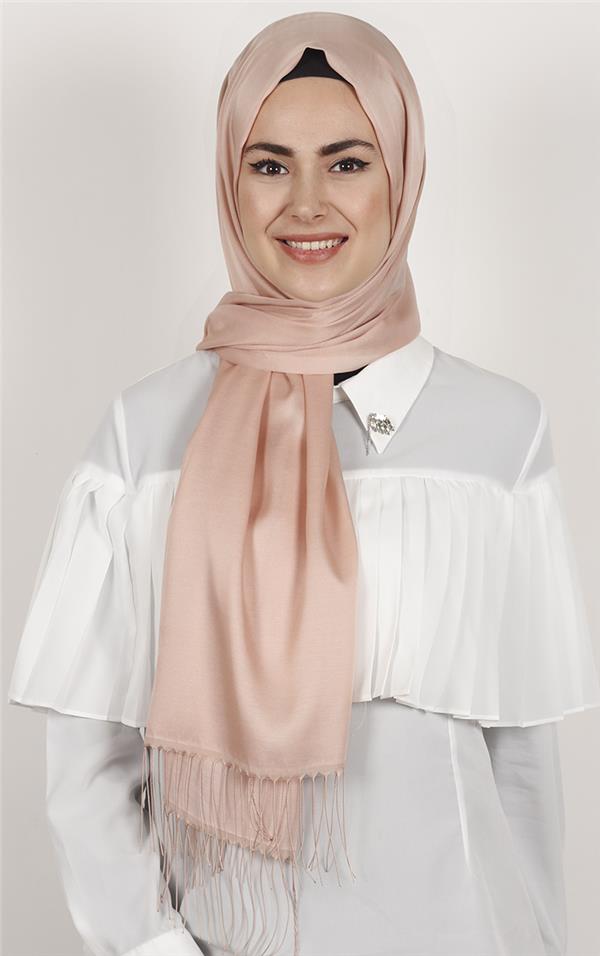 Piramit İpeksi Şal 2806-20 Pudra