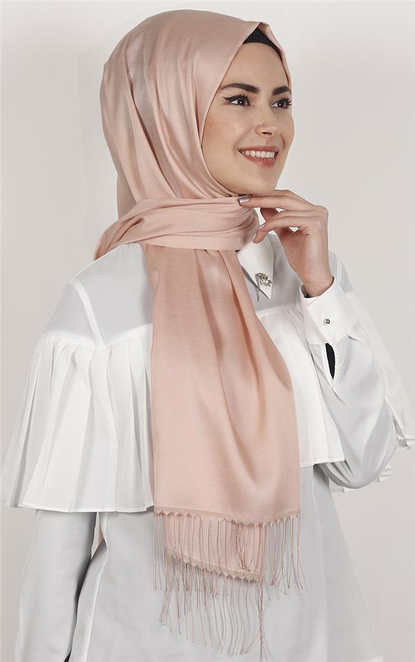 Piramit İpeksi Şal 2806-20 Pudra