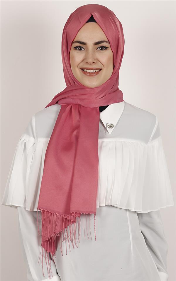 Piramit İpeksi Şal 2806-22 Mercan