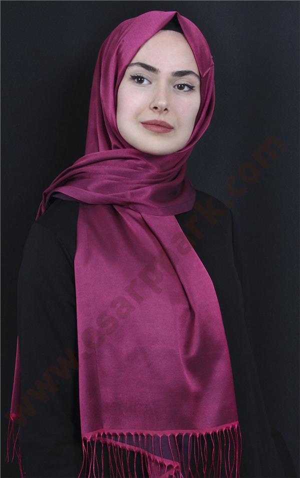 Piramit İpeksi Şal 2806-34 Fuşya