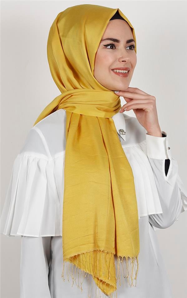 Piramit İpeksi Şal 2806-35 Sarı