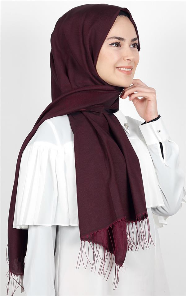 Piramit İpeksi Şal 2806-5 Bordo