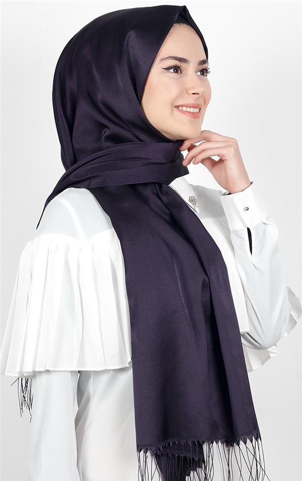 Piramit İpeksi Şal 2806-8 Mor