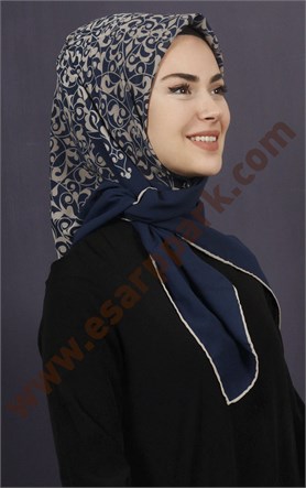 Piramit Krep Eşarp 11600-15