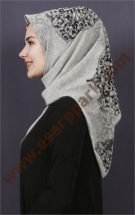 Piramit Krep Eşarp 11600-19