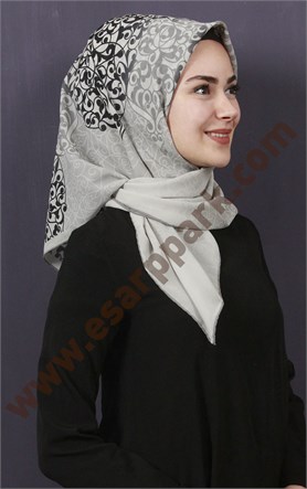 Piramit Krep Eşarp 11600-19