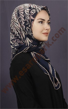 Piramit Krep Eşarp 11600-2