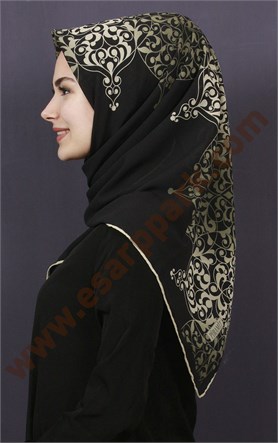 Piramit Krep Eşarp 11600-20