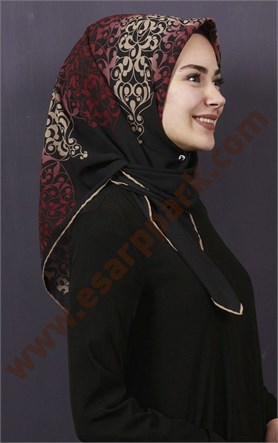 Piramit Krep Eşarp 11600-21