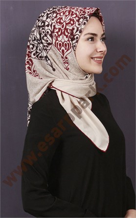 Piramit Krep Eşarp 11600-22