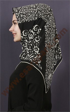 Piramit Krep Eşarp 11600-23