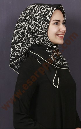 Piramit Krep Eşarp 11600-23