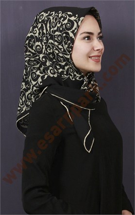 Piramit Krep Eşarp 11600-24