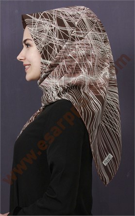 Piramit Krep Eşarp 11600-27