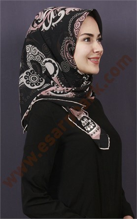 Piramit Krep Eşarp 11600-29