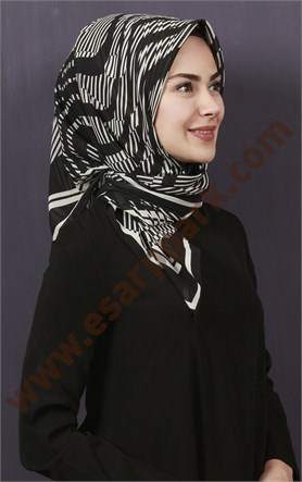 Piramit Krep Eşarp 11600-32