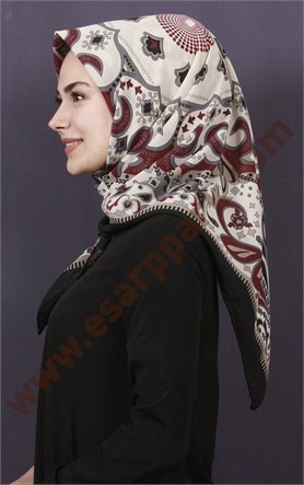 Piramit Krep Eşarp 11600-33