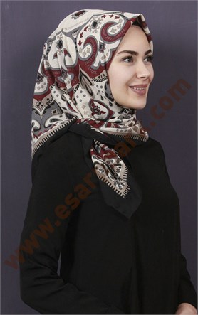 Piramit Krep Eşarp 11600-33