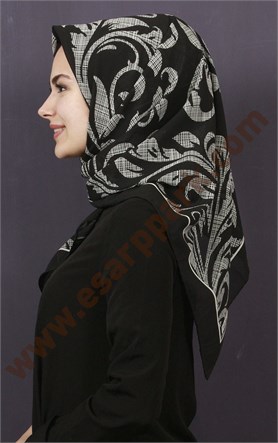 Piramit Krep Eşarp 11600-37