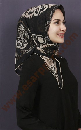 Piramit Krep Eşarp 11600-49