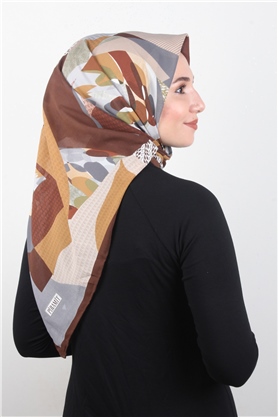 Piramit Krep Eşarp 11600-5