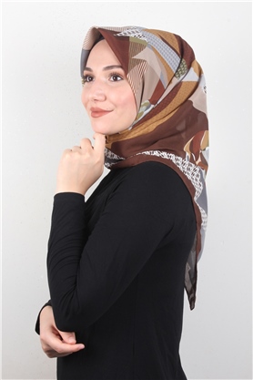 Piramit Krep Eşarp 11600-5