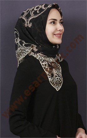 Piramit Krep Eşarp 11600-56