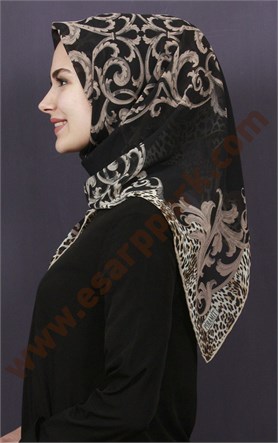 Piramit Krep Eşarp 11600-56