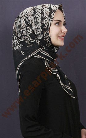 Piramit Krep Eşarp 11600-57